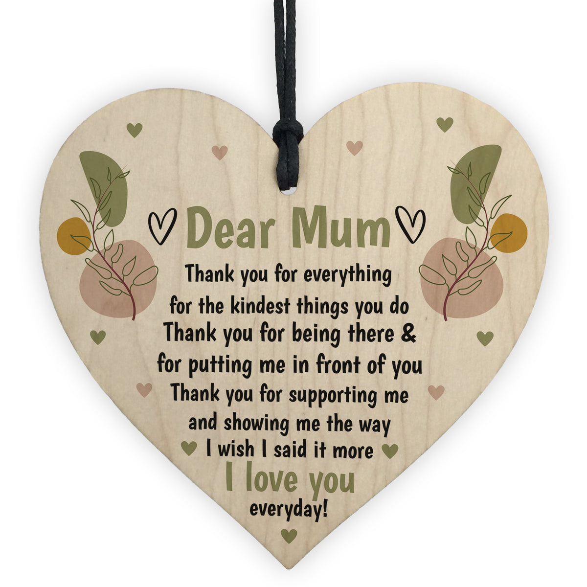 Cute Thank You Mum Love You Gift Birthday Christmas