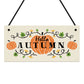 Autumn House Decor Sign With Pumpkins Accessories
