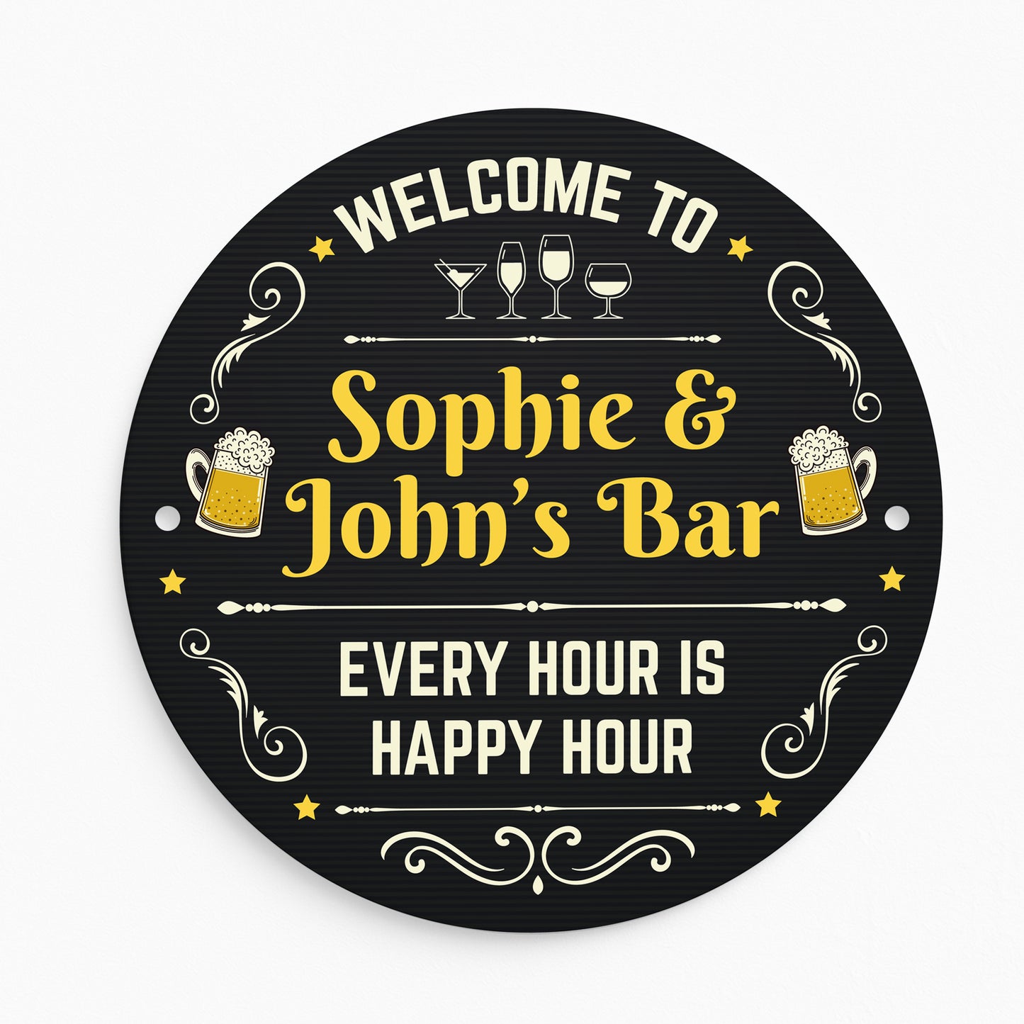 Personalised Bar Sign For Home Bar Outside Acrylic Bar Signs