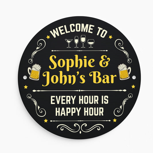 Personalised Bar Sign For Home Bar Outside Acrylic Bar Signs