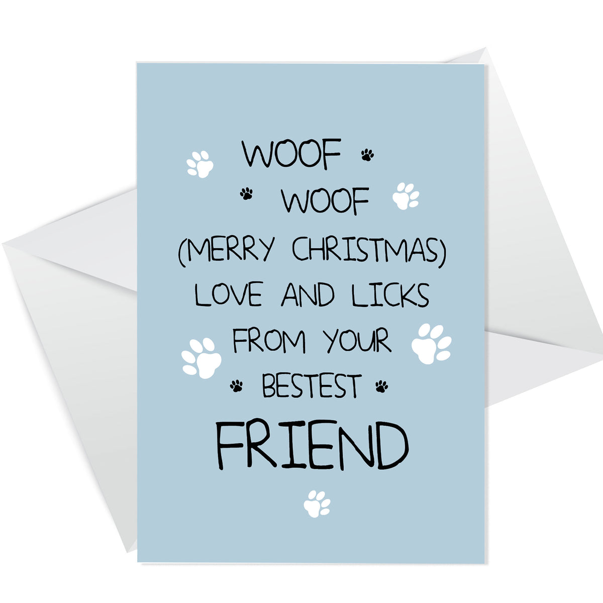 Christmas Card From The Dog Funny Dog Christmas Cards Joke