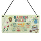 Garden Sign For Outside Hanging Beautiful Garden Rules Sign