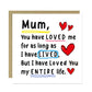 Card For Mum With Kraft Envelope Mummy Birthday Card From Son