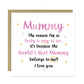 Birthday Card For Mummy BEST MUMMY Card From Daughter Son