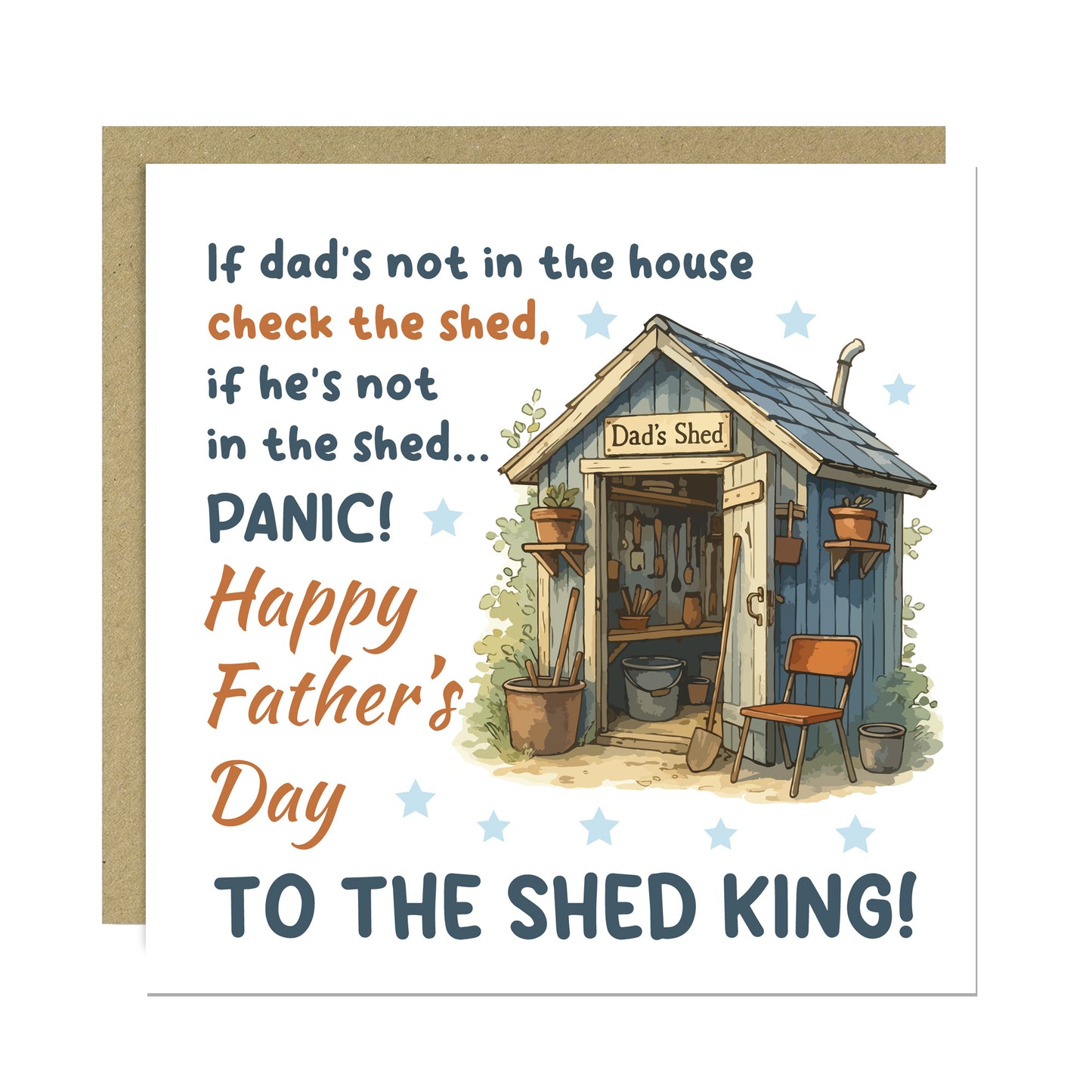 Funny Humour Fathers Day Card For Dad From Daughter Son Kids