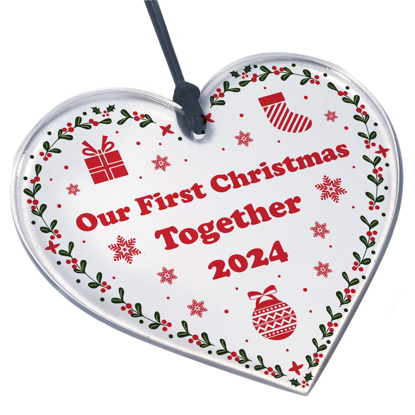 Personalised First Christmas Together Bauble 1st Christmas