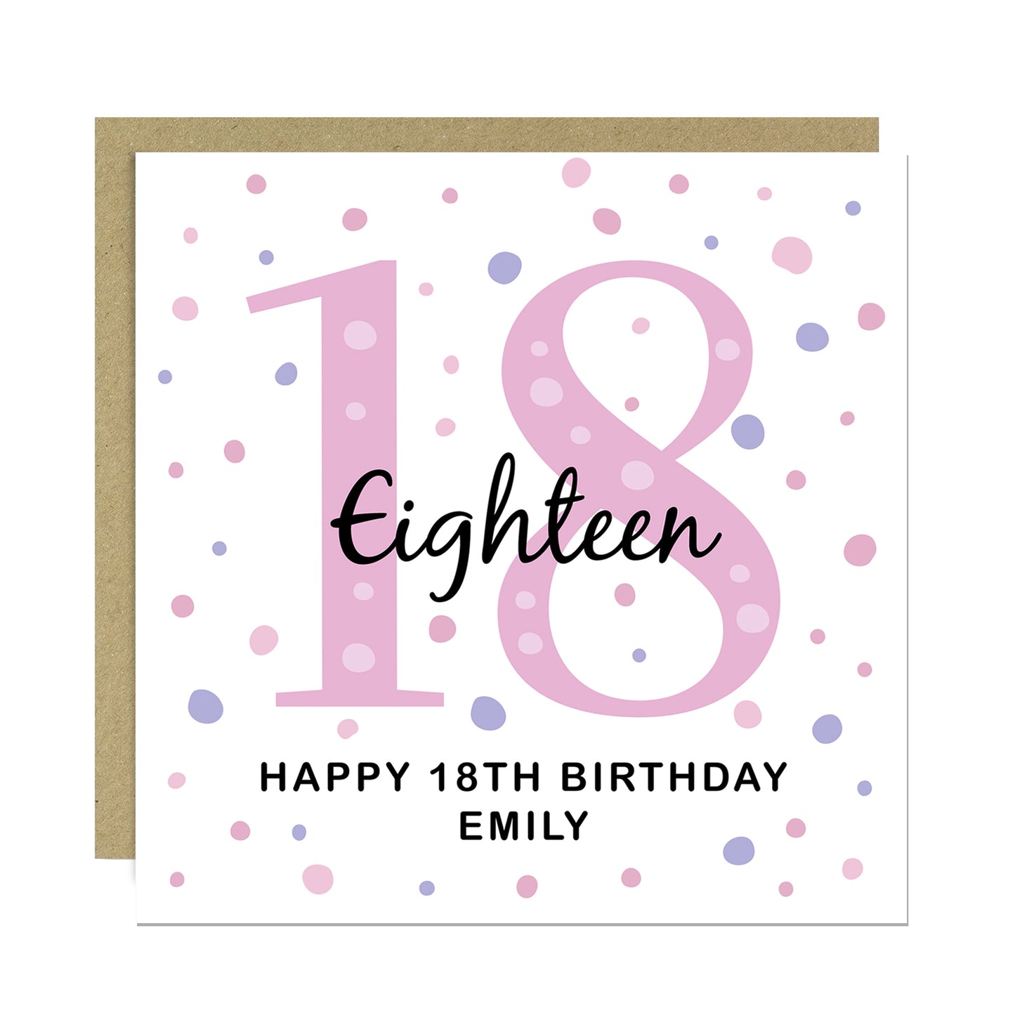 Personalised 18th Birthday Card Daughter Friend Sister Her