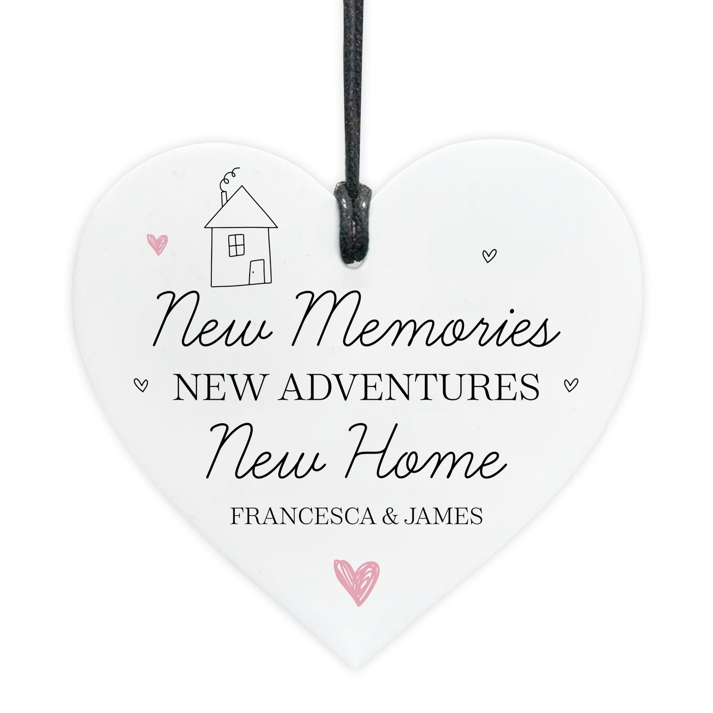 New Home Gift For Friend Couple Personalised Hanging Acrylic