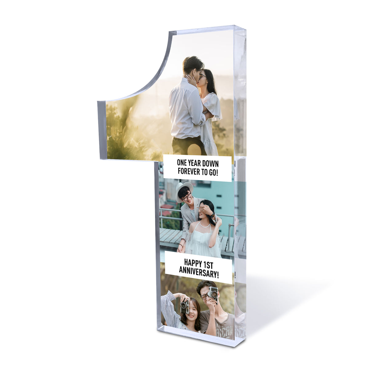 PERSONALISED 1st First Anniversary Gift For Boyfriend Girlfriend