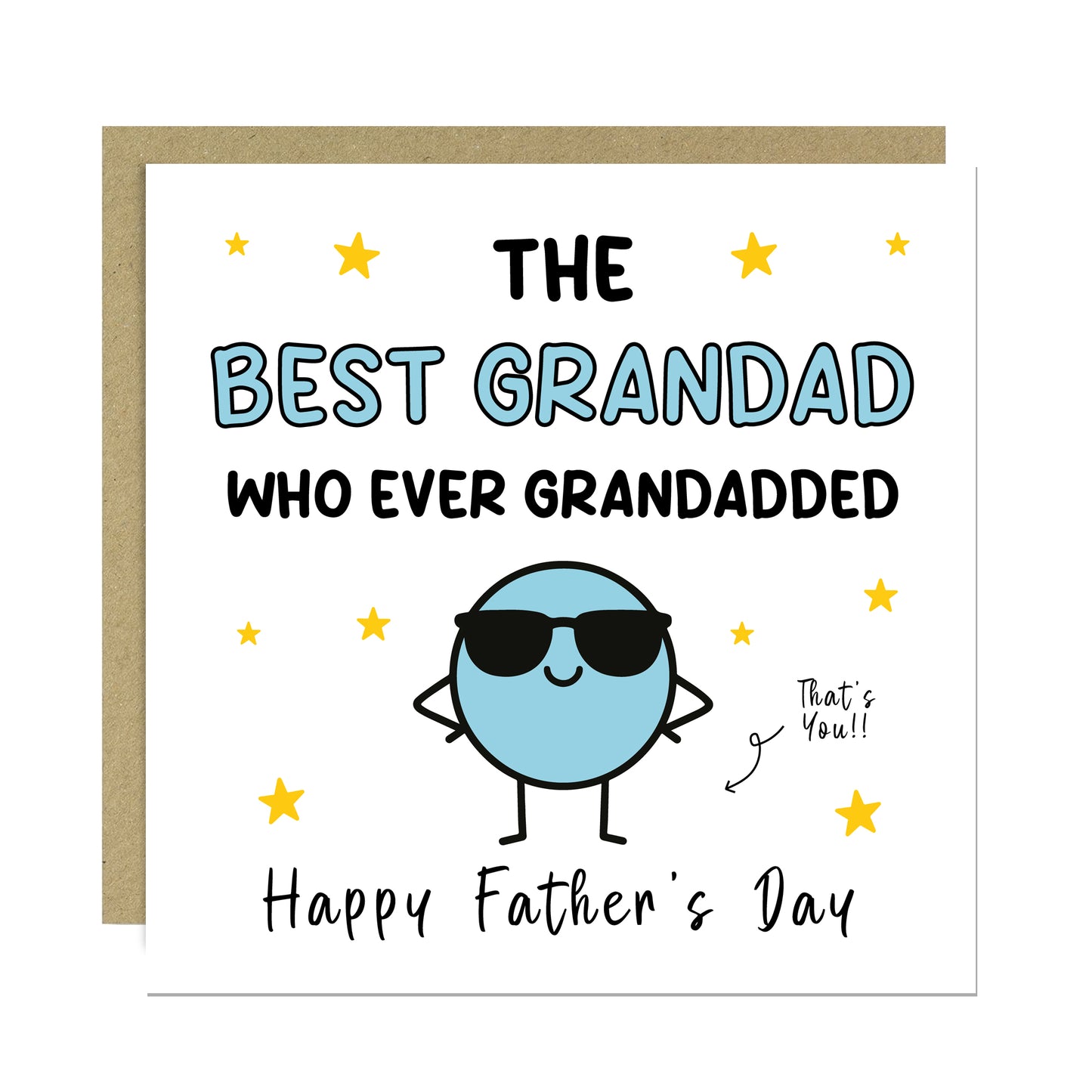 Fathers Day Card For Grandad BEST GRANDAD Whoever Grandadded