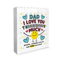 Dad Gift Building Block Puzzle Gift Love You This Much Gift