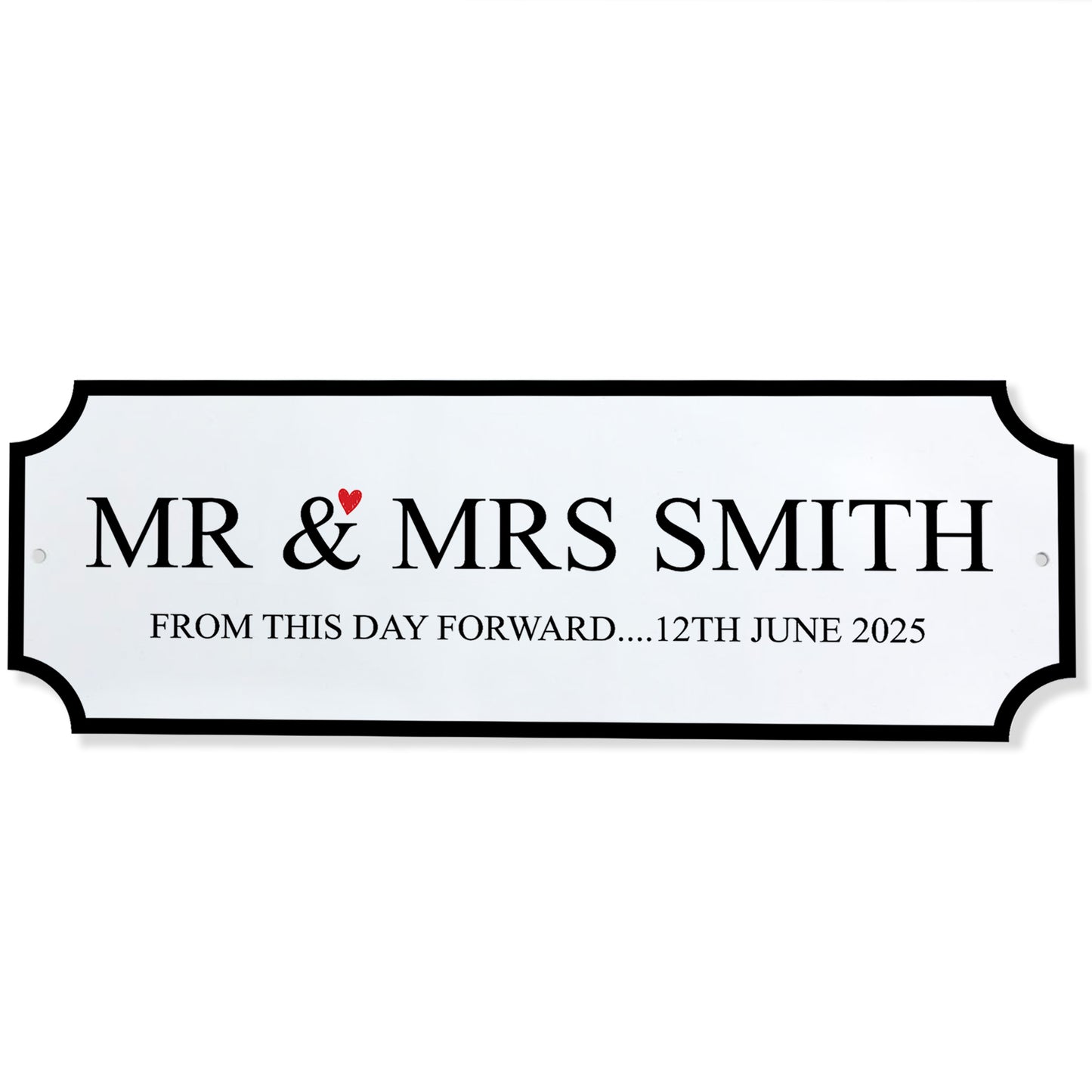Personalised Street Signs Mr & Mrs Wedding Sign Vintage Style In
