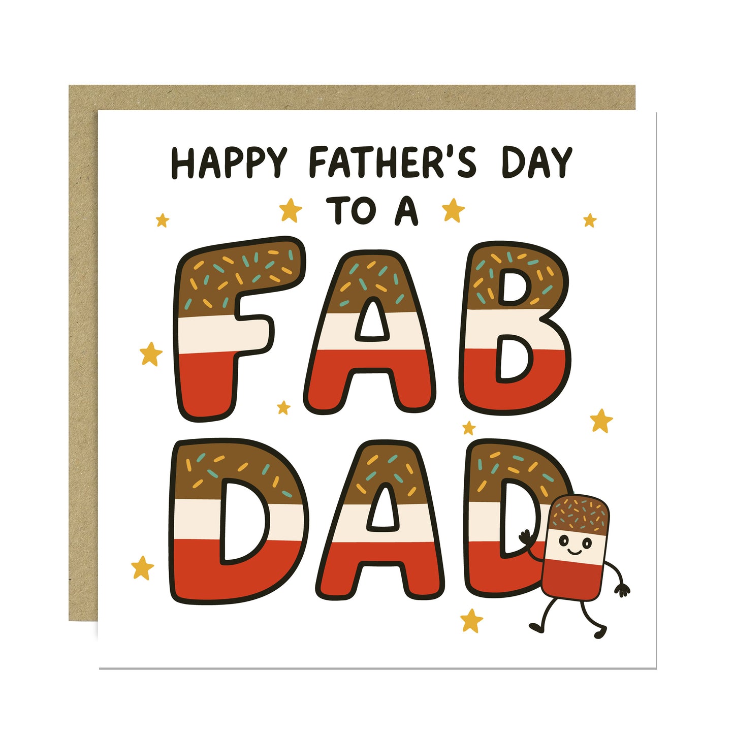 Happy Fathers Day Card For Dad FAB DAD CARD From Son Daughter