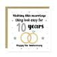 10th Wedding Anniversary Card For Husband Wife Couple