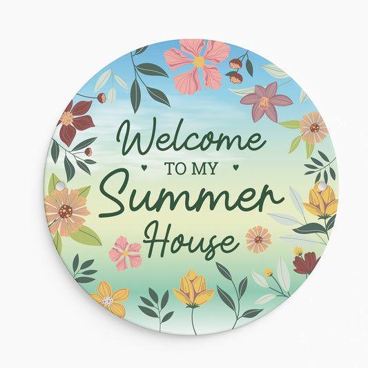 Novelty Garden Sign For Outside Welcome To My Summerhouse Sign