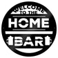 Home Bar Welcome Sign Plaque Garden Bar Man Cave 35x35cm