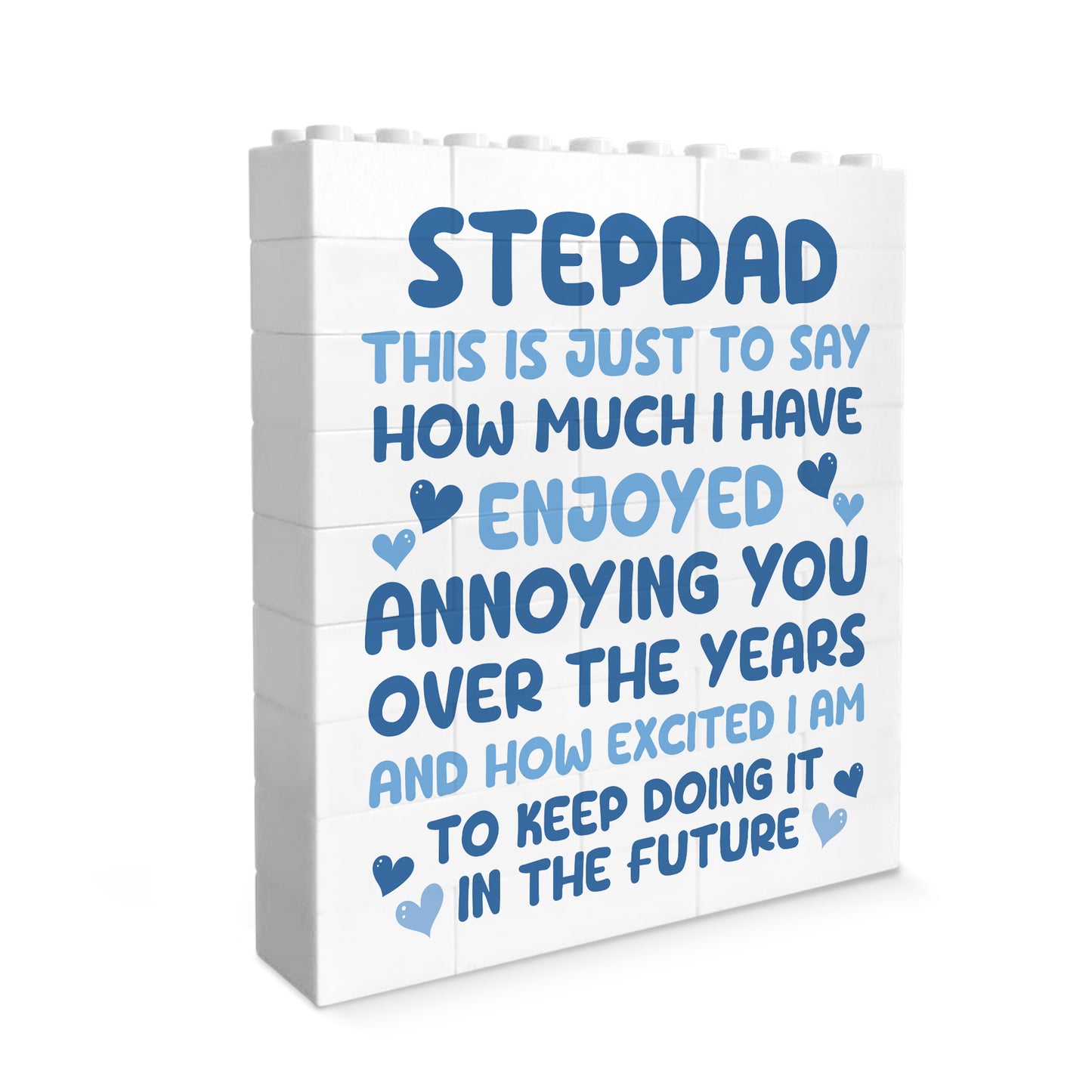 Funny Gift for Stepdad For Fathers Day Building Blocks Puzzle