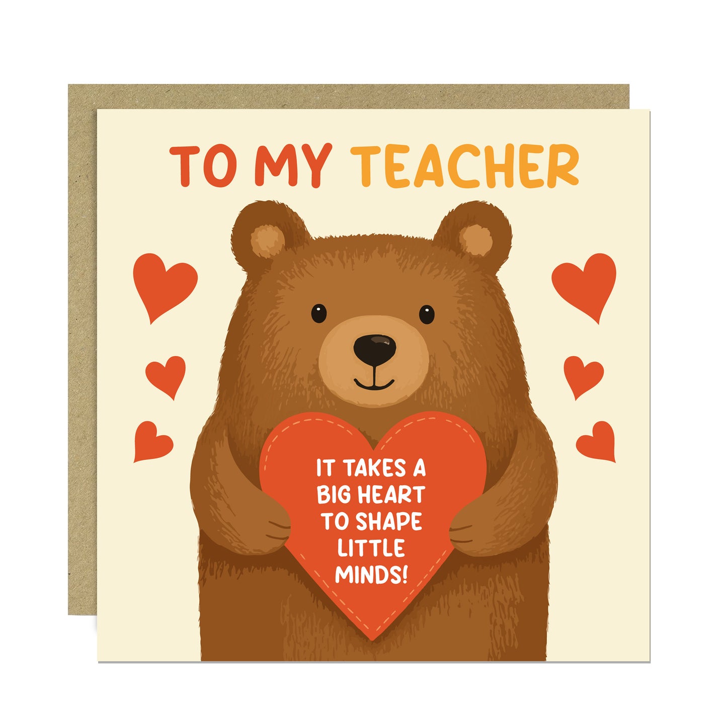 Thank You Teacher Card Teacher Thank You Cards From Kids