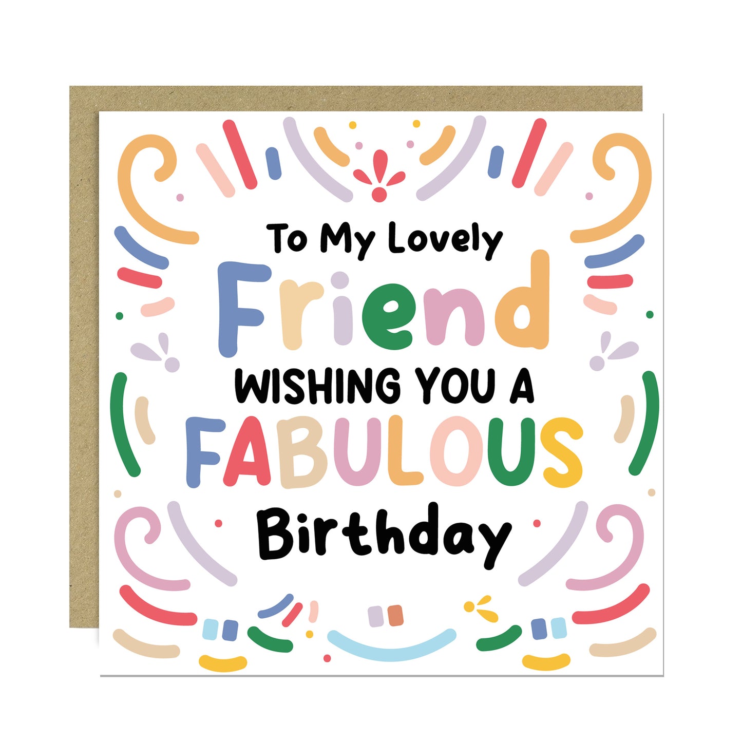 Friend Birthday Card Best Friend Birthday Card Bestie BFF
