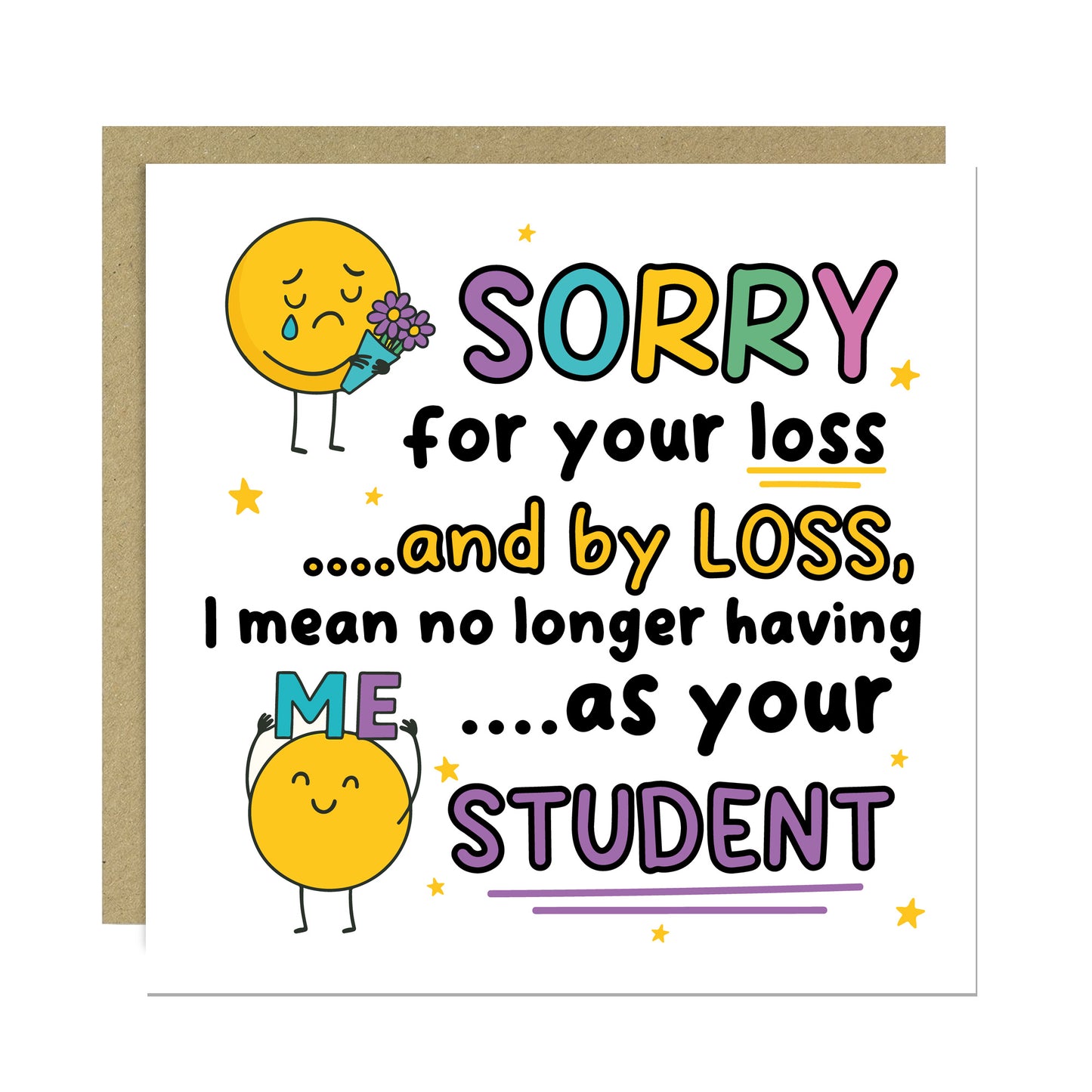 Funny Leaving School Nursery College Card For Teacher Goodbye