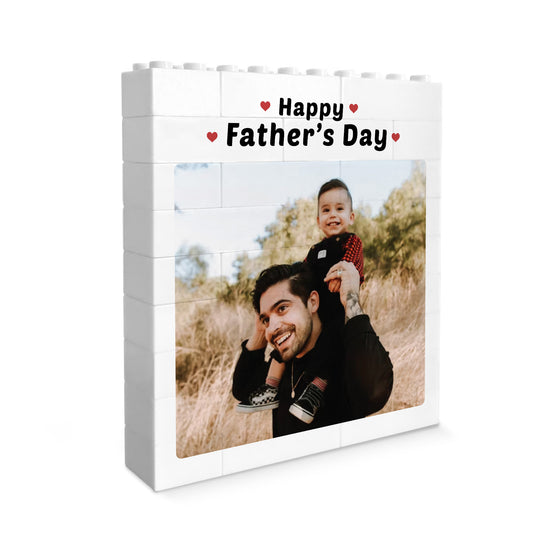 Happy Fathers Day Gift For Daddy Dad Personalised Photo Block