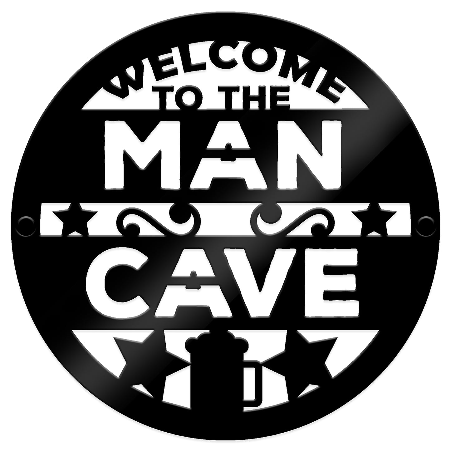 Man Cave Sign Wall Mounted Plaque Garage Workshop Garden Shed