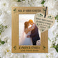 Personalised Wedding Gift Wood 7x5 Photo Frame Wood Heart