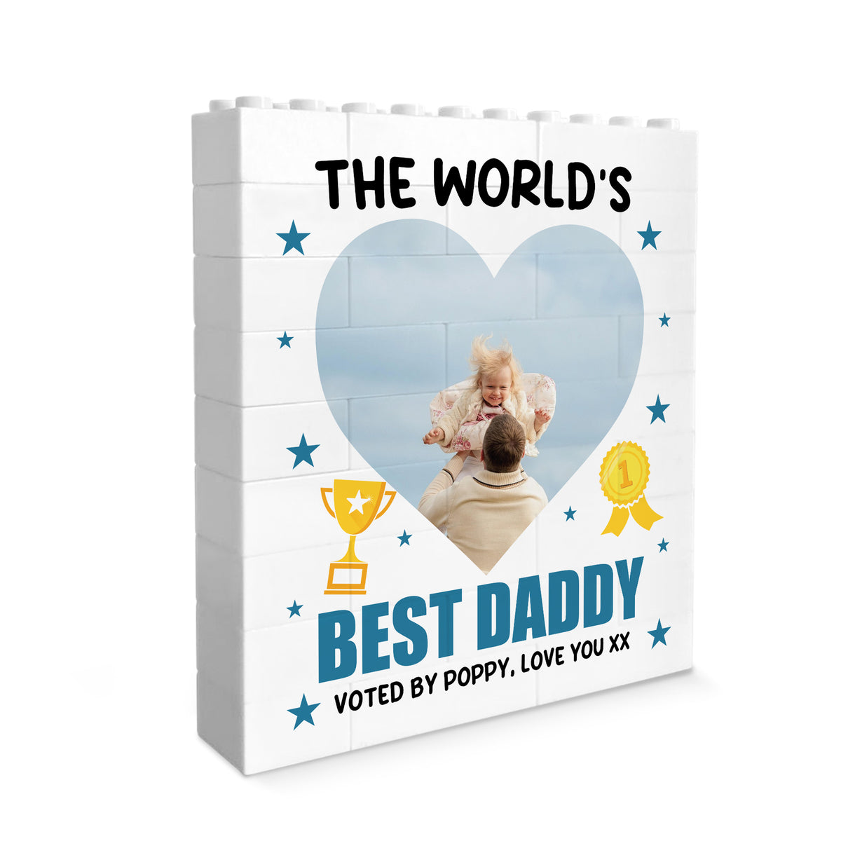 Personalised Gift For Dad For Fathers Day Best Daddy Gift Block