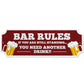 Acrylic Bar Sign Bar Rules Plaque Bar Accessories for Home Pub
