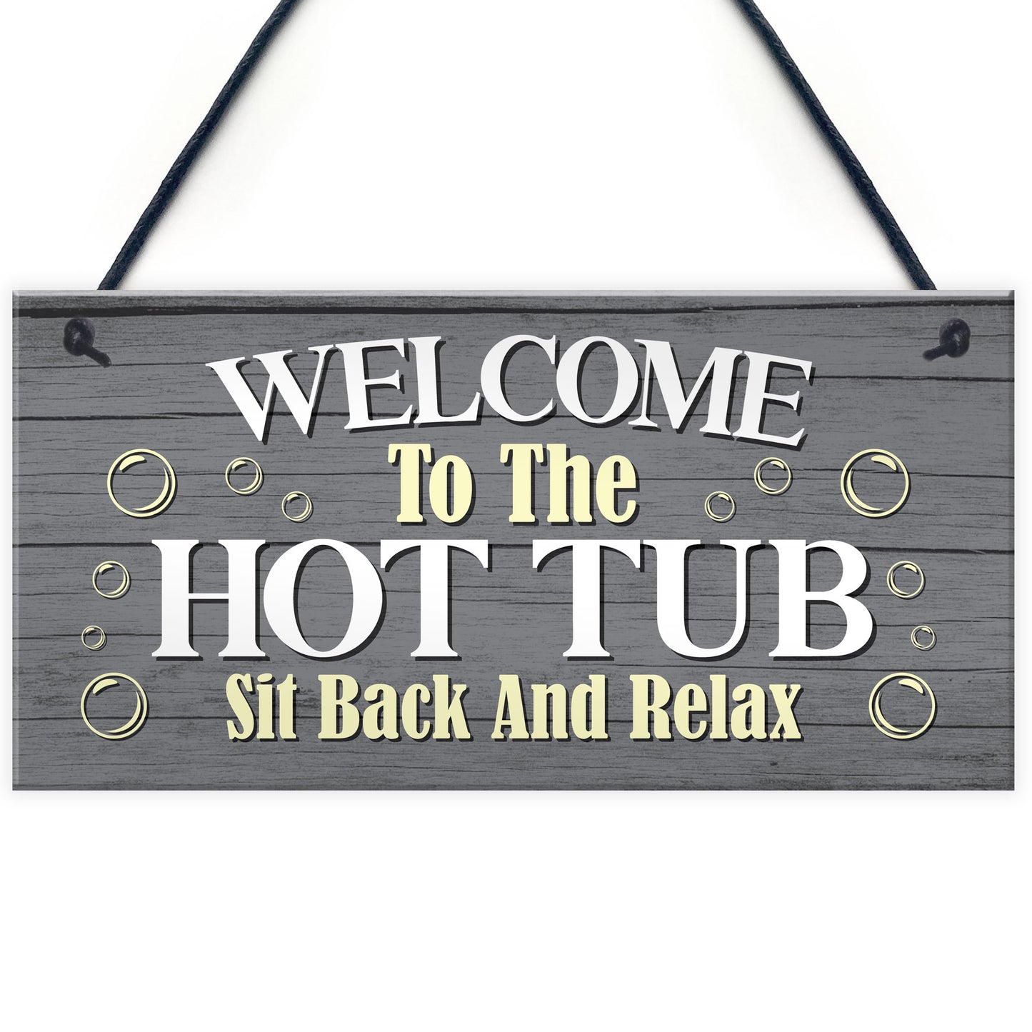Hot Tub Welcome Sign Hot Tub Accessories For Garden Fence Shed