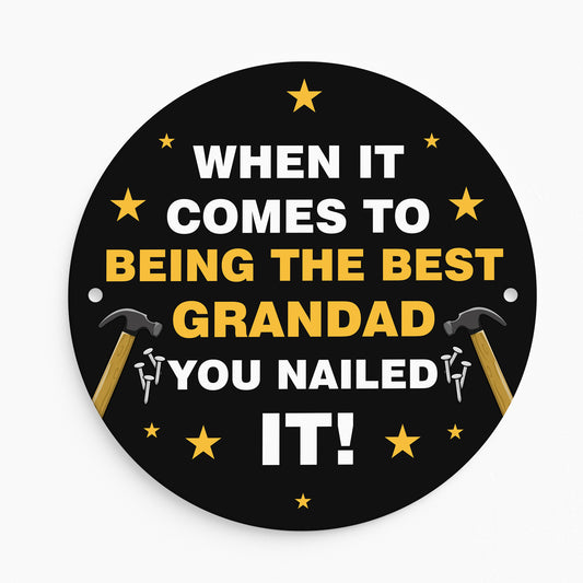 Fathers Day Gift For Grandad Nailed It Grandad Gift Man Cave