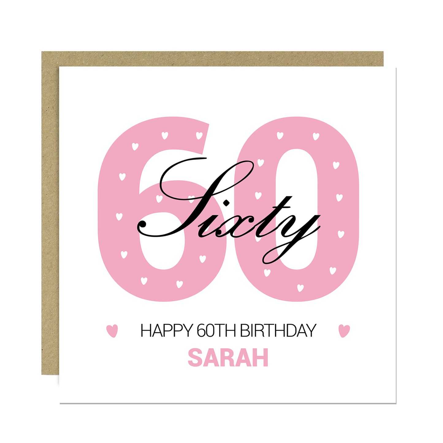 PERSONALISED 60th Birthday Card For Nan Auntie Mum Friend