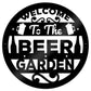 Beer Garden Welcome Signs For Outside Home Bar Pub 35x35cm