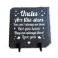 Uncle Gifts from Niece Nephew Slate Plaque Uncle Birthday Gifts