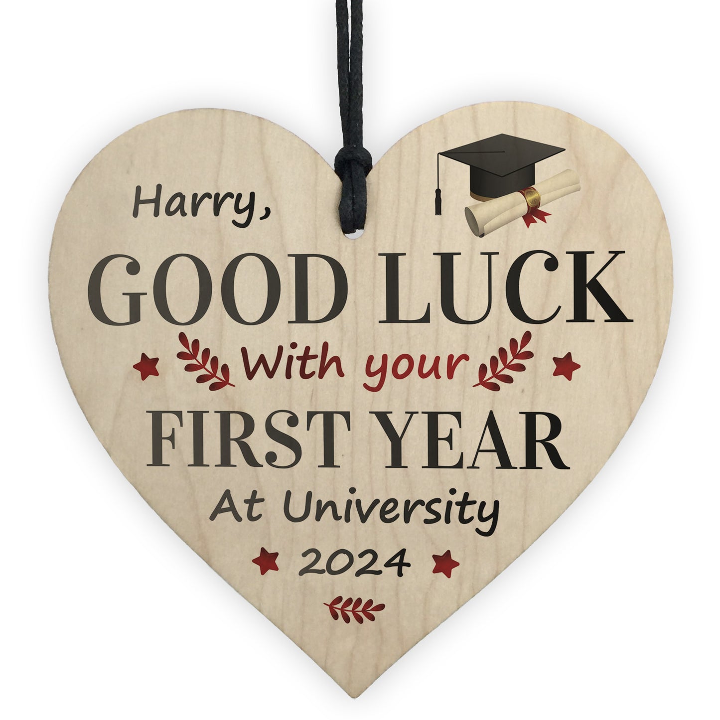 Personalised Good Luck First Year At University, Uni Gifts