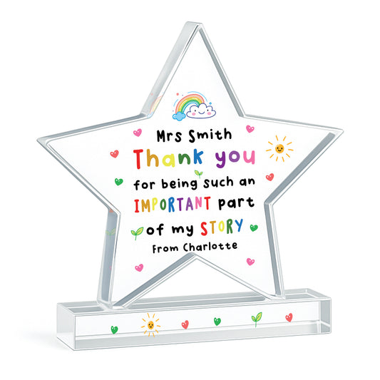 PERSONALISED Thank You Gift For Teacher Assistant Keyworker