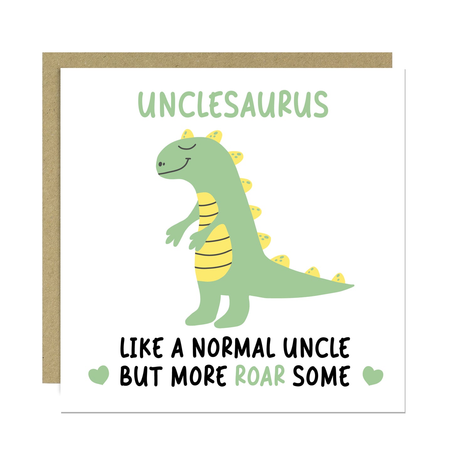 Uncle Birthday Card for Her Unclesaurus Funny Uncle Card