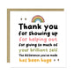 Thank You Card For Someone Special Card For Teacher Volunteer