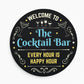 Cocktail Bar Sign Acrylic Bar Signs For Home Bar Outside Welcome
