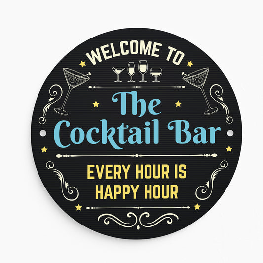 Cocktail Bar Sign Acrylic Bar Signs For Home Bar Outside Welcome
