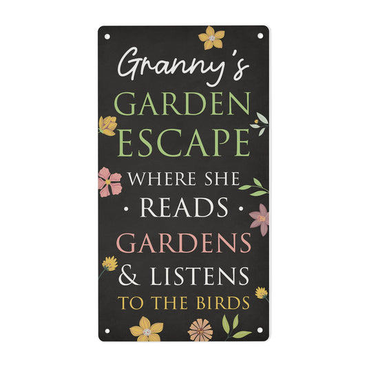 Personalised Garden Sign For Outside GARDEN ESCAPE Sign For Gard