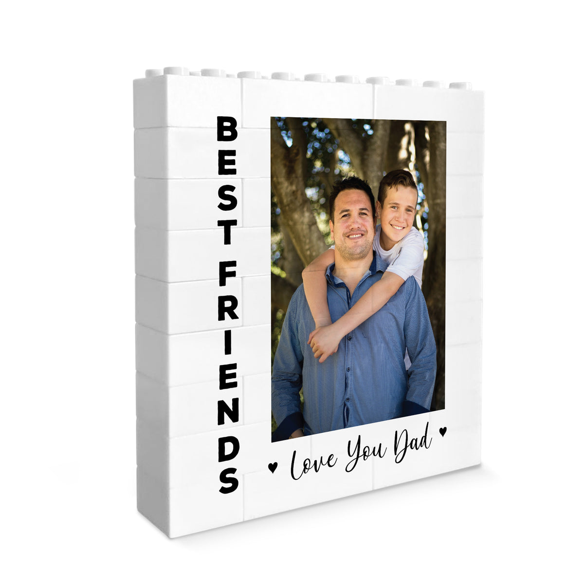 Personalised Best Friend Brick Photo Block Gift for Dad
