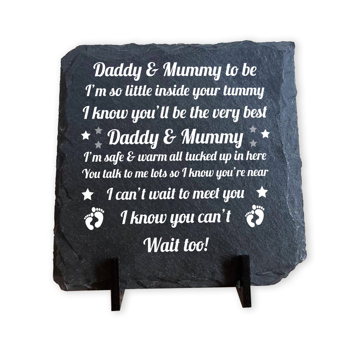 Daddy And Mummy To Be Gift Slate Sign Gift For New Mummy Daddy