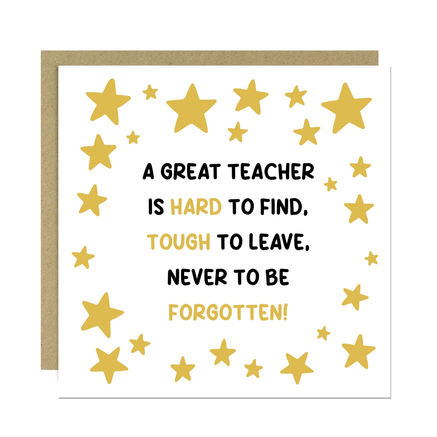 Best Teacher Cards From Kids Students Thank You Card For Teacher
