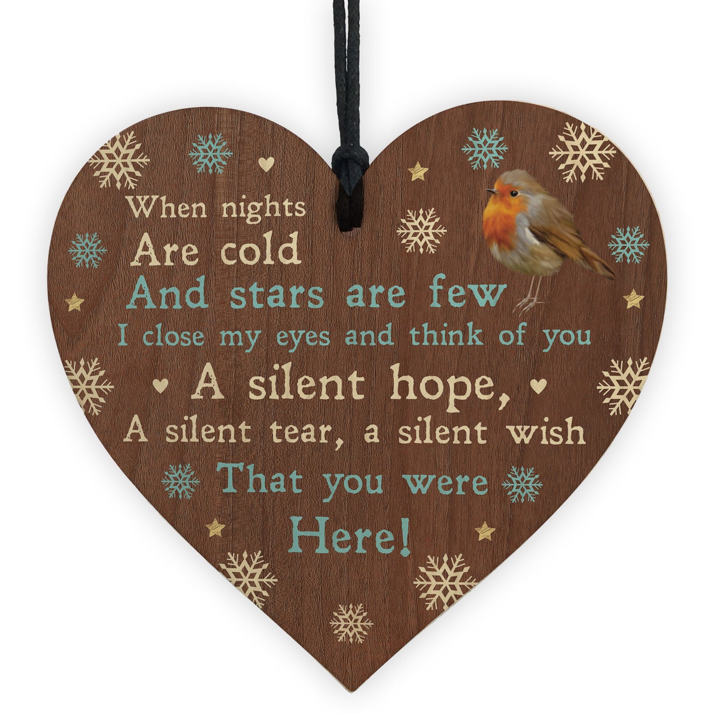 Christmas Memorial Tree Decoration Bauble Remembrance Plaque