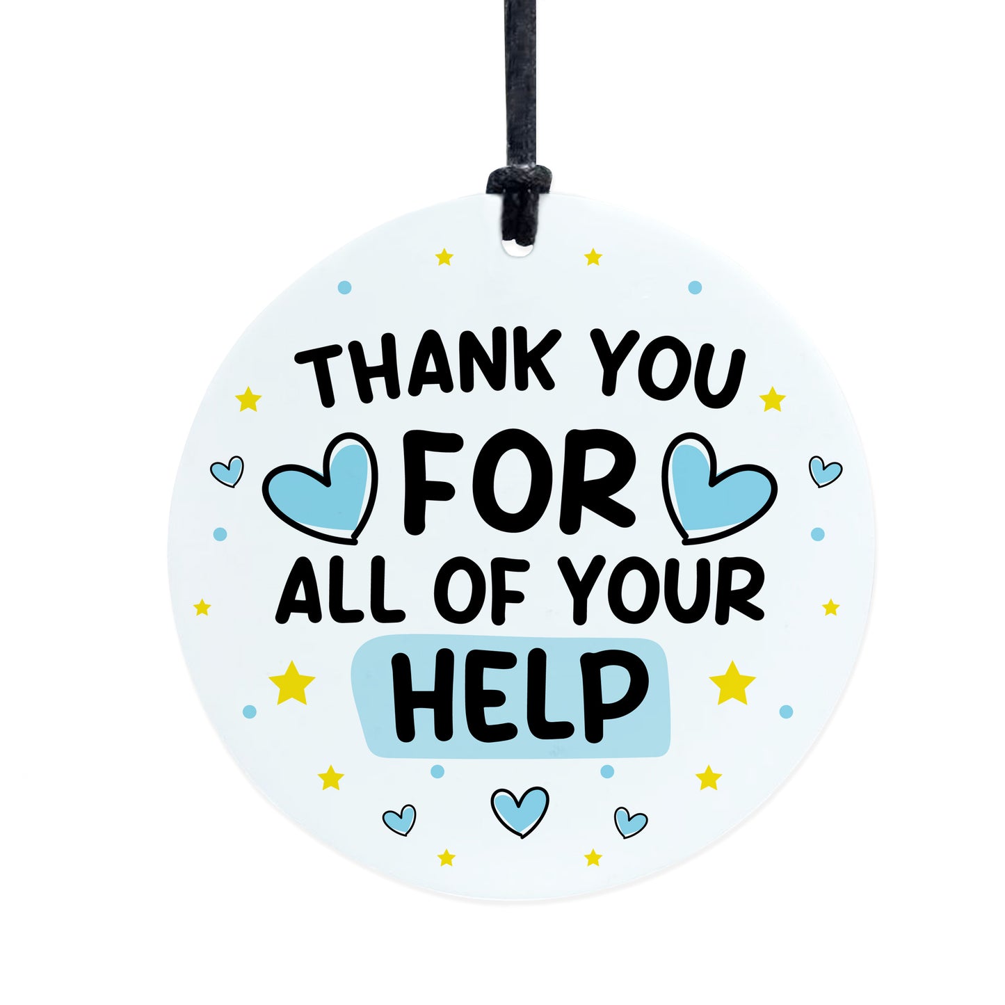 Thank You For Your Help Gift For Friend Volunteer Teacher Mentor