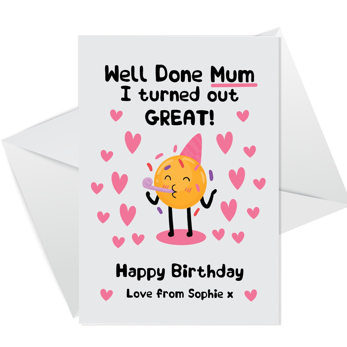 Funny Birthday Card For Mum From Daughter Son Joke Birthday Card