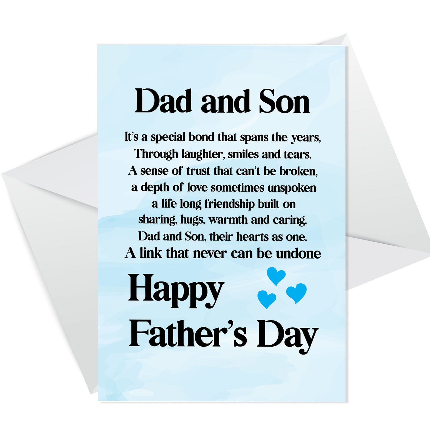Fathers Day Cards From Son A6 Fathers Day Cards Dad Son Poem