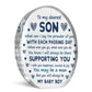Son Gift From Mum and Dad Son Plaque Gift For Christmas Birthday