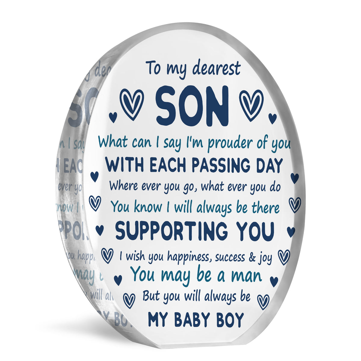 Son Gift From Mum and Dad Son Plaque Gift For Christmas Birthday